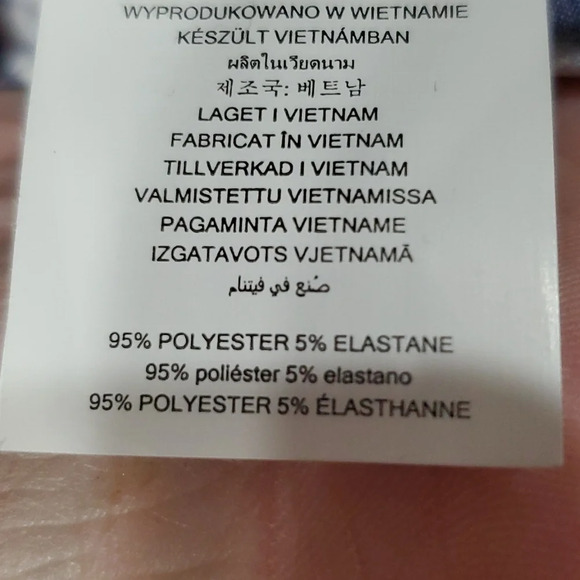 Michael Michael kors blue white floral flutter cap sleeve stretch shift dress - Picture 6 of 7